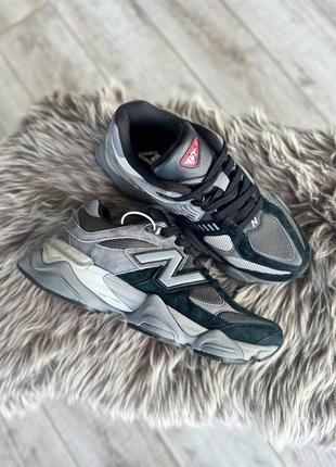 Кроссовки new balance 9060 black / grey1 фото