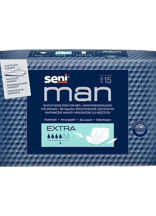Урологические прокладки seni man extra 15 шт