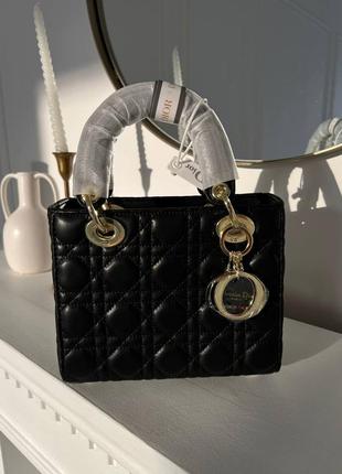 👜 dior lady d-lite black