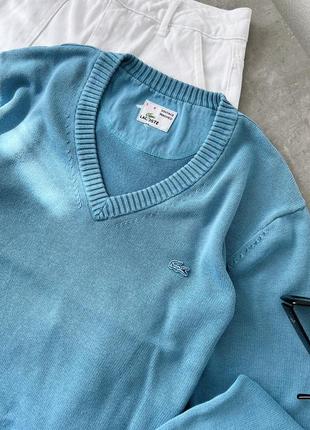 Дуже класний котоновий светр в гарному кольорі від lacoste5 фото