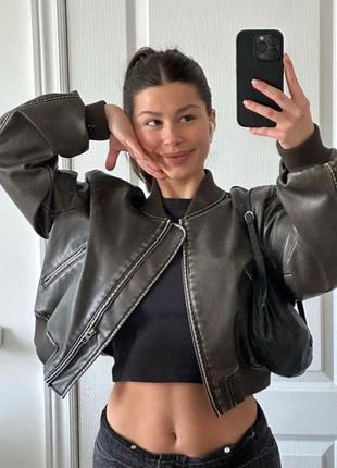 Куртка бомпер zara