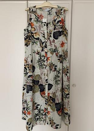 Платье-сарафан на пуговицах