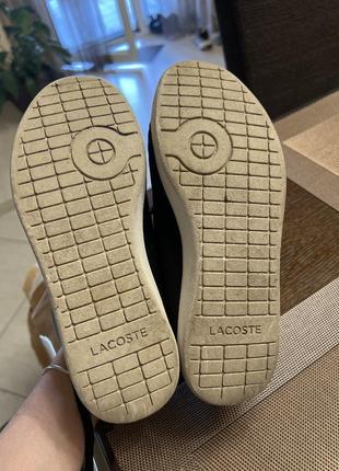 Кеды 👟 классные черные lacoste  стильные черные бренд классные удобные практичные6 фото