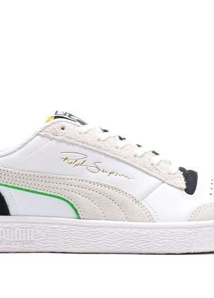 Кроссовки женские, мужские puma ralph sampson белые/бежевые (пума, кросівки)2 фото