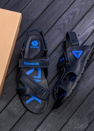 Чоловічі шкіряні сандалі reebok ns blue8 фото