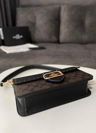 Coach morgan shoulder bag / gold/brown black multi 5