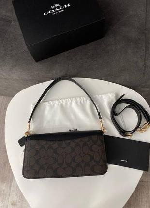 Coach morgan shoulder bag / gold/brown black multi 2