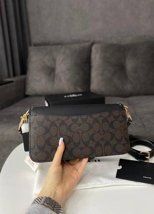 Coach morgan shoulder bag / gold/brown black multi 8