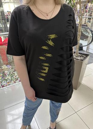 Жіноча футболка турція munna батал великі розміри