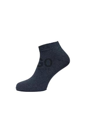 Шкарпетки тм "gosocks" демісезон, коротка висота, 2004-348, розмір 39-41, колір-сірий