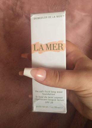 Тональний флюїд la mer the soft fluid long wear foundation