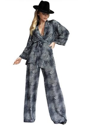 Домашний костюм seth5-p130 xxl черно-белый (06399933), totalfit