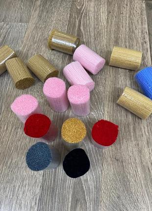 Набір для килимової вишивки килимок ведмедик (основа-канва, нитки, гачок для килимової вишивки)4 фото