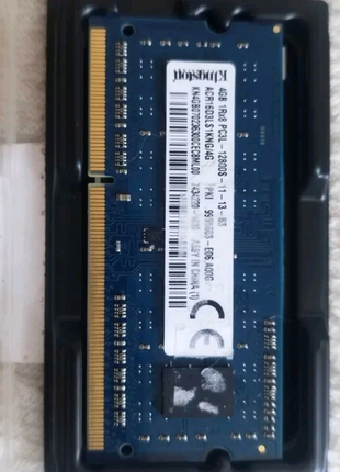 Оперптивна пам'ять kingston 4 gb ddr3 sodimm (для ноутбуку)