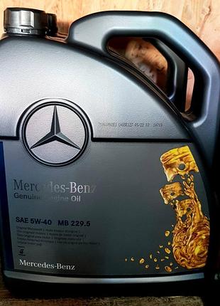 Моторна олива mercedes-benz genuine engine oil mb 229.5 5w-40