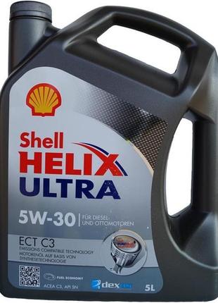 Оригінальна олива shell helix ultra ect c3 5w-30