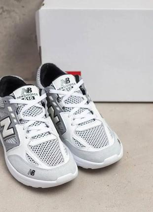 Мужские летние кроссовки сетка new balance, мужские кеды текстильные белые. мужская обувь9 фото