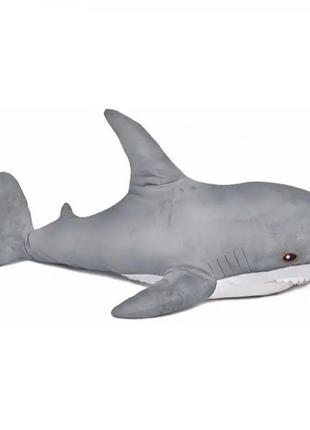 М‘яка іграшка акула з ікеа, сіра, оригінал, 100см