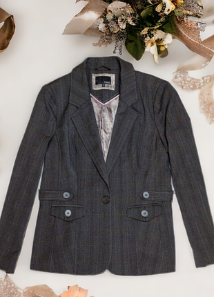Стильный пиджак жакет блейзер с карманами next вискоза этикетка