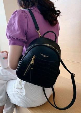 Жіночий рюкзачок fashion & bags leather, новий4 фото