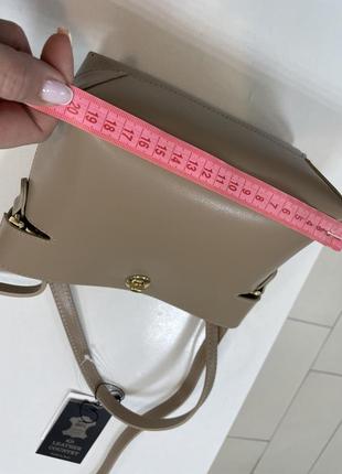 Мега стильна неординарна сумочка з натуральної італійської шкіри5 фото