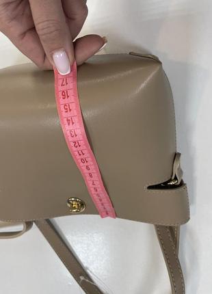 Мега стильна неординарна сумочка з натуральної італійської шкіри4 фото