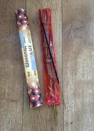 Ароматические палочки с ароматом шоколада.благовония