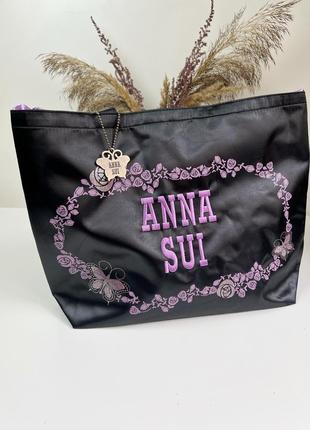 Сумка-тоут anna sui на зав’язках із вражаючою милою та елегантною вишивкою5 фото