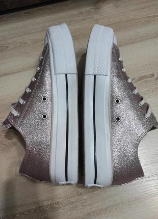 Трендовые кеды на высокой подошве, кроссовки converse на стопу 25,5-25,8 см9 фото