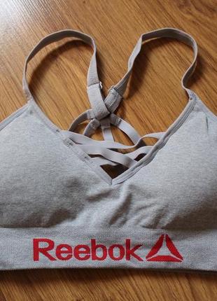 Reebok damen women’s seamless спортивний топ бра