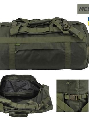 Тактическая сумка - баул 90 л cordura 1000 d pu олива melgo