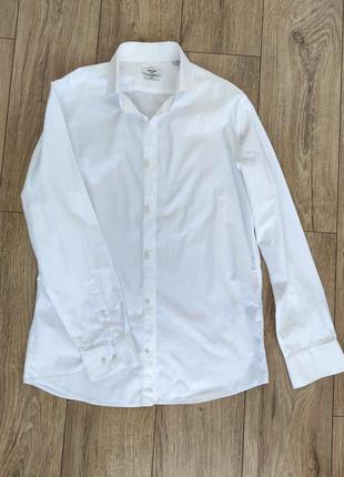 Классическая базовая белая оверсайз рубашка, s-m-l, 48-50 максимум, 100% хлопок4 фото