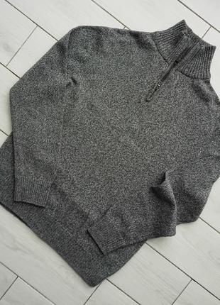 Хлопковый свитер на молнии (р. l - 48)