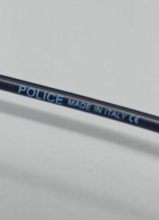 Очки в стиле police унисекс солнцезащитные сине фиолетовый градиент в синей оправе7 фото