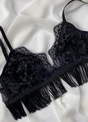 Бюстгальтер трикутної форми з китицями intimissimi 75b