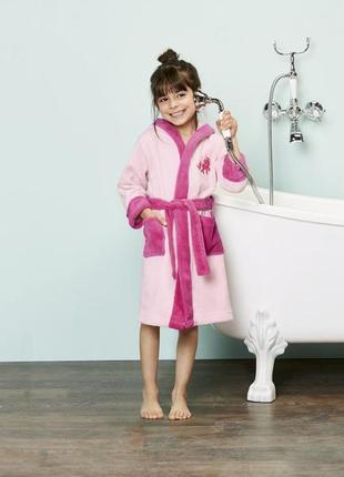 Халат на девочку из пушистого флиса lupilu