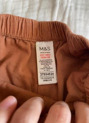 Вельветові штани m&s3 фото