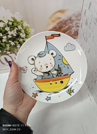 Дитячий набір посуду фарфор 3 предмети limited edition