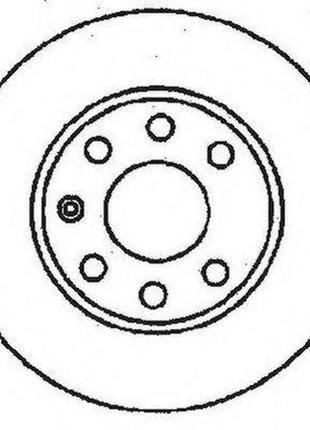 Диск гальмівний opel astra з92-95р.в. перед. (jurid) opel  kadett e  1.4  з85-91.