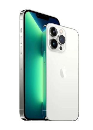 Apple iphone 13 pro max 256gb silver2 фото