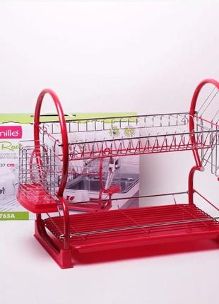 Сушарка для посуду 2-ярусна камілла