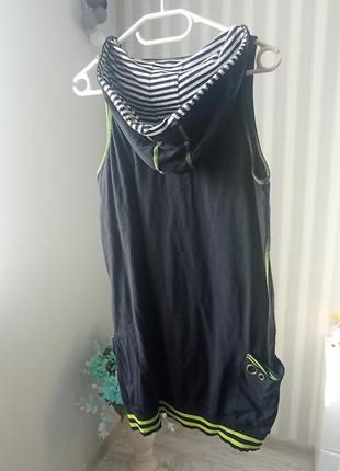 Чорна міні сукня туніка у2k4 фото