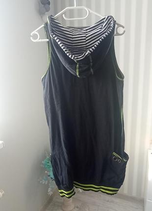 Чорна міні сукня туніка у2k6 фото