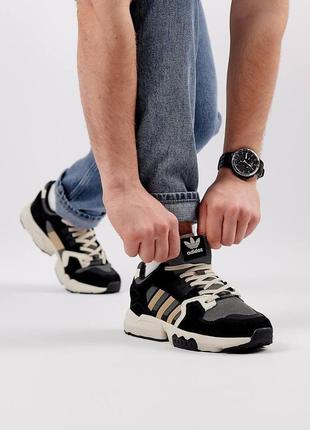 Чоловічі замшеві кросівки adidas originals zx torsion black sand, кеди адідас замша/сітка. чоловіче взуття