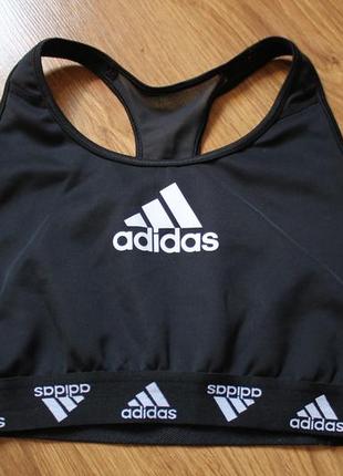 Bustiera adidas alphaskin спортивный топ бра2 фото