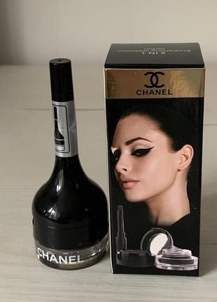 Тіні для брів+гелева підводка chanel 2в1 eyebrow and eyeliner