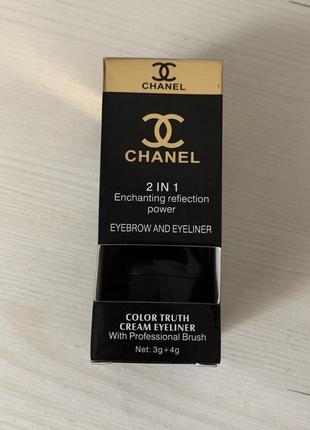 Тени для бровей + гелевая подводка chanel 2 в 16 фото