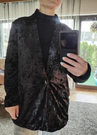 Бархатный велюровый пиджак блейзер бархатный вечерний