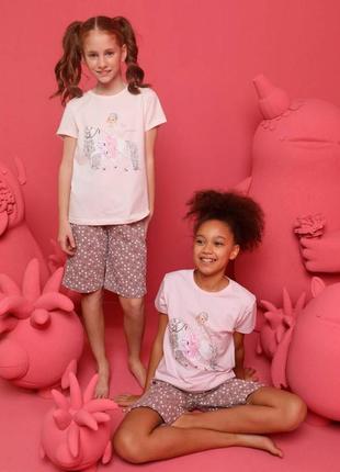 Піжама шорти і футболка tiny princess для дівчинки 4-5 років donella
