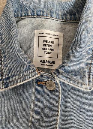 Куртка джинсова pull &amp; bear3 фото